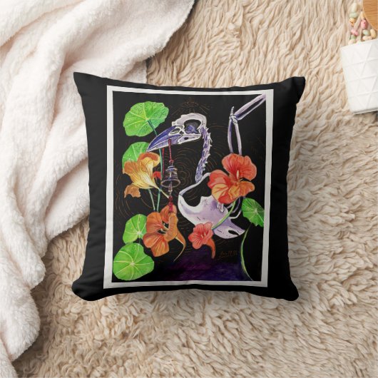 メモリマップオータムビーズレイヴン骨格ポスタートット クッション (ブランケット)