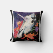 メモリマップズオータムバイブユニコーンスカルポスタートート クッション (正面)