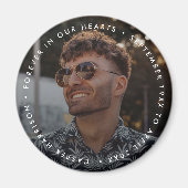 メモリモダンアル |葬儀記念の写真 マグネット (正面)