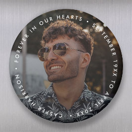 メモリモダンアル |葬儀記念の写真 マグネット