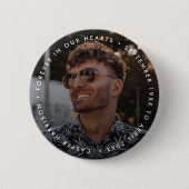 メモリモダンアル |葬儀記念の写真 缶バッジ (正面)