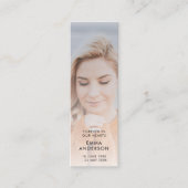 メモリモダンアル |葬儀詩ミニブックマークカード スキニー名刺 (正面)