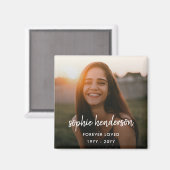 メモリモダンアル | Forever Loved Funeral Tribute マグネット (正面/裏面)