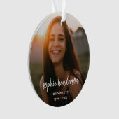 メモリモダンアル | Forever Loved Photo Tribute オーナメント (正面)