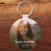 メモリモダンアル | Forever Loved Photo Tribute キーホルダー (正面)