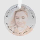 メモリモダンアル | Forever Loved Tribute Photo オーナメント (正面)