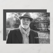 メモリモダンエレガントカスタムーの写真とメッセージ (正面/裏面)