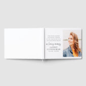 メモリモダンエレガントシンプルーのシック写真 ゲストブック (全面)