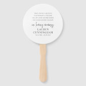 メモリモダンエレガントシンプルーCHIC ハンドファン (裏面)