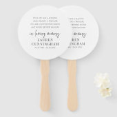 メモリモダンエレガントシンプルーCHIC ハンドファン (正面&裏面)