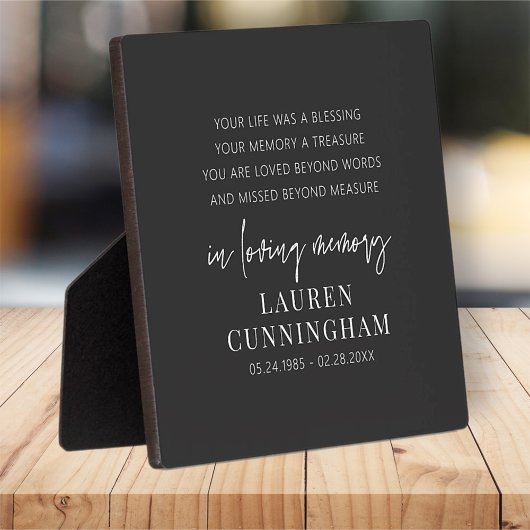 メモリモダンエレガントシンプルーCHIC フォトプラーク