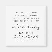 メモリモダンエレガントシンプルーCHIC マグネット (正面)