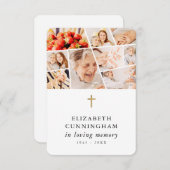 メモリモダンシンプルー9枚祈りの言葉 サンキューカード (正面/裏面)