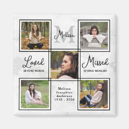 メモリモダンメンブレユニークンス写真コラージュ マグネット