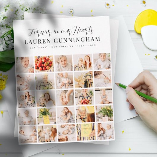 メモリモダンーシンプルミニマル25フォトコラージュ