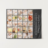 メモリモダンーシンプルミニマル25フォトコラージュ タペストリー (正面(横))