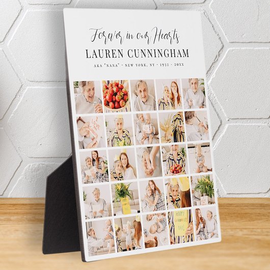 メモリモダンーシンプルミニマル25フォトコラージュ フォトプラーク