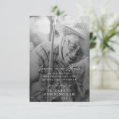 メモリモダンーシンプルルハート写真 サンキューカード (スタンド正面)