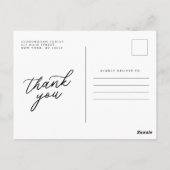 メモリモダンーシンプルルハート写真 ポストカード (裏面)