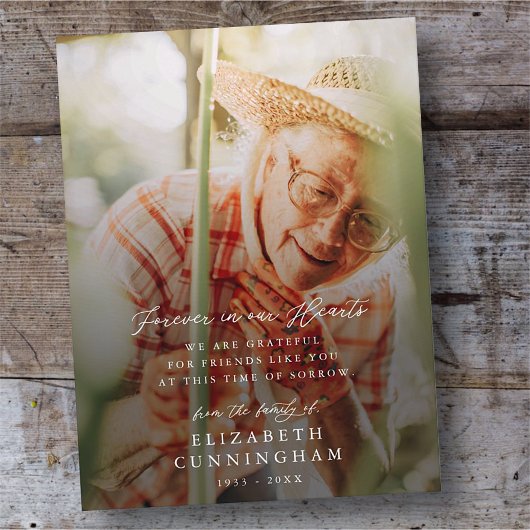 メモリモダンーシンプルルハート写真 ポストカード