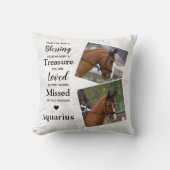 メモリモダンーパーソナライズされた2写真記憶 クッション (正面)