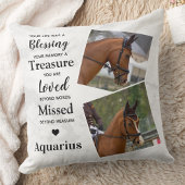 メモリモダンーパーソナライズされた2写真記憶 クッション