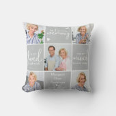 メモリモダンーパーソナライズされた5 Photo Collage クッション (正面)