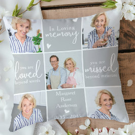 メモリモダンーパーソナライズされた5 Photo Collage クッション