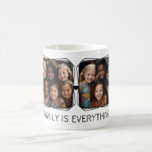 メモリモダン6フォトコラージュテンプレートホワイトC00 コーヒーマグカップ (中央)