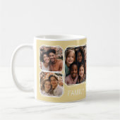 メモリモダン6フォトコラージュテンプレート黄色C62 コーヒーマグカップ (左)