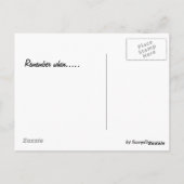 メモリレーンのポストカード ポストカード (裏面)