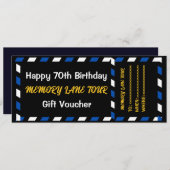 メモリレーンツアーギフト券ノスタルジックモーメント (正面/裏面)