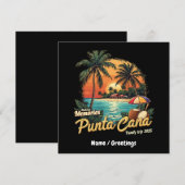 メモリーを作るプンタカナ家族旅行2025 招待状 (正面/裏面)