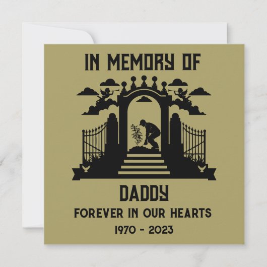 メモリーガーデンの葬儀 カード (正面)