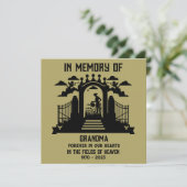 メモリーガーデンの葬儀 カード (スタンド正面)