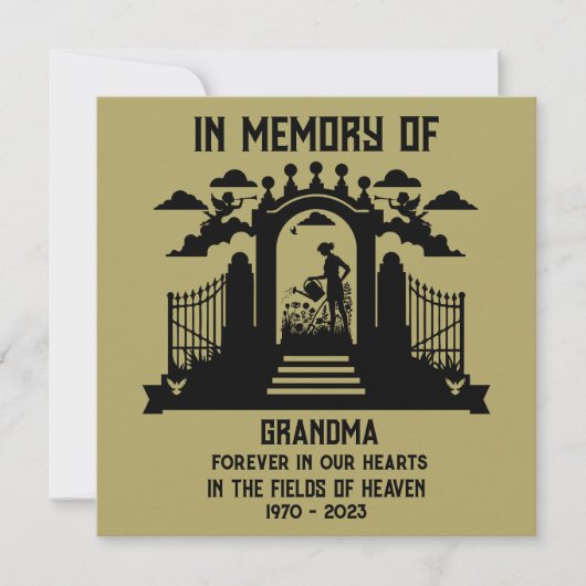 メモリーガーデンの葬儀 カード (正面)