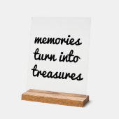 メモリーズアクリル記号 アクリルサイン (傾斜)