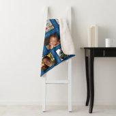 メモリーズクラシックブルー20写パーソナライズされた真 シェルパブランケット (インサイチュ)