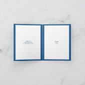 メモリーズクラシックブルー6フォトアニー大事な行事 サンキューカード (内部)