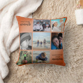 メモリーズファミリーフォトコラージュ装飾用クッション クッション (ブランケット)