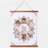 メモリーズ写真コラージュ地球トーンID1016 吊り下げ型タペストリー (正面)