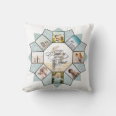 メモリーズ写真コラージュ海ガラスID1016 クッション (正面)