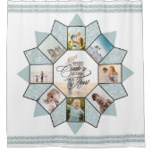 メモリーズ写真コラージュ海ガラスID1016 シャワーカーテン (正面)