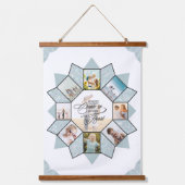 メモリーズ写真コラージュ海ガラスID1016 吊り下げ型タペストリー (正面)