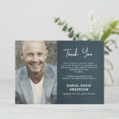 メモリーフォトグミニマルレイ悔やみや弔慰 サンキューカード (スタンド正面)