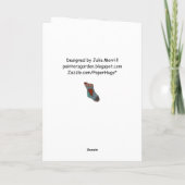 メモリーロスのクリスマスカードを持つ配偶者 シーズンカード (裏面)