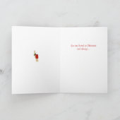 メモリーロスのクリスマスカードを持つ配偶者 シーズンカード (内部)