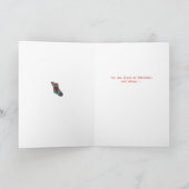 メモリーロスのクリスマスカードを持つ配偶者 シーズンカード (内部)