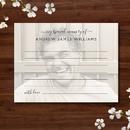 メモリー写真をシェアする 葬儀 ポストカード