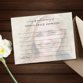 メモリー写真を共有する 葬儀 ポストカード